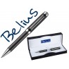 BOLIGRAFO BELIUS COSENZA NEGRO CON DETALLES EN ESTUCHE