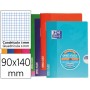 LIBRETA ESCOLAR OXFORD TAPA FLEXIBLE OPTIK PAPER OPENFLEX 48 HOJAS 90 GR 90 X 140 MM CUADRO 5 MM COL