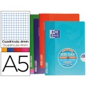 LIBRETA ESCOLAR OXFORD TAPA FLEXIBLE OPTIK PAPER OPENFLEX 48 HOJAS 90 GR DIN A5 CUADRO 4 MM COLORES