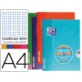LIBRETA ESCOLAR OXFORD TAPA FLEXIBLE OPTIK PAPER OPENFLEX 48 HOJAS 90 GR DIN A4 CUADRO 4 MM COLORES