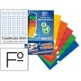 BLOC ESPIRAL OXFORD TAPA EXTRADURA FOLIO 80 HOJAS CUADRO 4 MM PACK DE 4 + 1 GRATIS