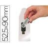 FUNDA AUTOADHESIVA Q-CONNECT PARA MEMORIAS USB CAPACIDAD PARA 10 UNIDADES 52,5X 90 MM