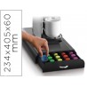 CAJON ORGANIZADOR CEP POLIESTIRENO CON 5 COMPARTIMENTOS COLOR NEGRO ESPECIAL CAPSULAS MONODOSIS