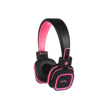 AURICULAR NGS ARTICA JELLY CON MICROFONO BLUETOOTH RANURA TARJETA SD ROSA