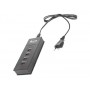 CARGADOR MULTIPLE NGS PARA DISPOSITIVOS MOVILES 4 SALIDAS USB COLOR NEGRO