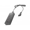 CARGADOR MULTIPLE NGS PARA DISPOSITIVOS MOVILES 4 SALIDAS USB COLOR NEGRO