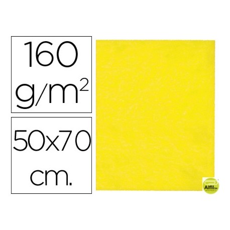 FIELTRO LIDERPAPEL 50X70 CM AMARILLO 160 G/M2