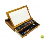 ESTUCHE DE PINTURA STETRO MADERA 100 PIEZAS COFRE
