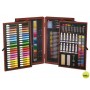 ESTUCHE DE PINTURA STETRO MADERA 178 PIEZAS MALETIN DELUXE