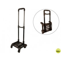 CARRO PORTAMOCHILAS LIDERPAPEL PLEGABLE NEGRO 860X280X260 MM