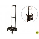 CARRO PORTAMOCHILAS LIDERPAPEL PLEGABLE NEGRO 860X280X260 MM