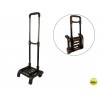 CARRO PORTAMOCHILAS LIDERPAPEL PLEGABLE NEGRO 860X280X260 MM