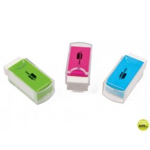 GOMA LIDERPAPEL POCKET CON PROTECTOR PLASTICO