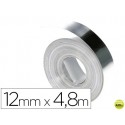 CINTA DYMO ALUMINIO 12MM X 4,8MT SIN ADHESIVO PARA ROTULADORA