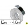 CINTA DYMO ALUMINIO 12MM X 4,8MT SIN ADHESIVO PARA ROTULADORA