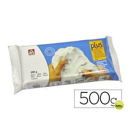 ARCILLA SIO-2 PLUS QUE ENDURECE AL AIRE BLANCO PAQUETE DE 500 GR