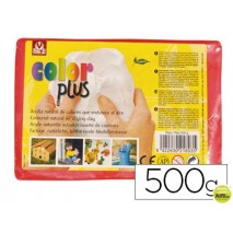 ARCILLA SIO-2 COLORPLUS QUE ENDURECE AL AIRE ROJO PAQUETE DE 500 GR