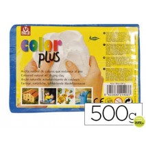 ARCILLA SIO-2 COLORPLUS QUE ENDURECE AL AIRE AZUL PAQUETE DE 500 GR