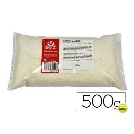 PAPEL MACHE SIO-2 EN POLVO DE SECADO RAPIDO PAQUETE DE 500 GR