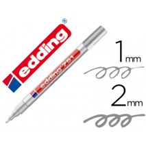 ROTULADOR EDDING PUNTA FIBRA 751 PLATA PUNTA REDONDA 1,5 MM
