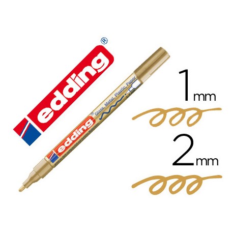 ROTULADOR EDDING PUNTA FIBRA 751 ORO PUNTA REDONDA 1,5 MM