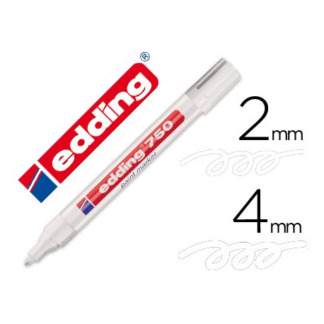 ROTULADOR EDDING PUNTA FIBRA 750 BLANCO PUNTA REDONDA 3,5 MM