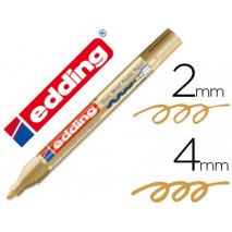 ROTULADOR EDDING PUNTA FIBRA 750 ORO PUNTA REDONDA 3,5 MM