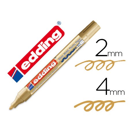 ROTULADOR EDDING PUNTA FIBRA 750 ORO PUNTA REDONDA 3,5 MM