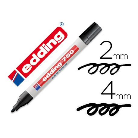 ROTULADOR EDDING PUNTA FIBRA 750 NEGRO PUNTA REDONDA 3,5 MM