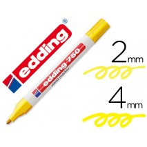 ROTULADOR EDDING PUNTA FIBRA 750 AMARILLO PUNTA REDONDA 3,5 MM