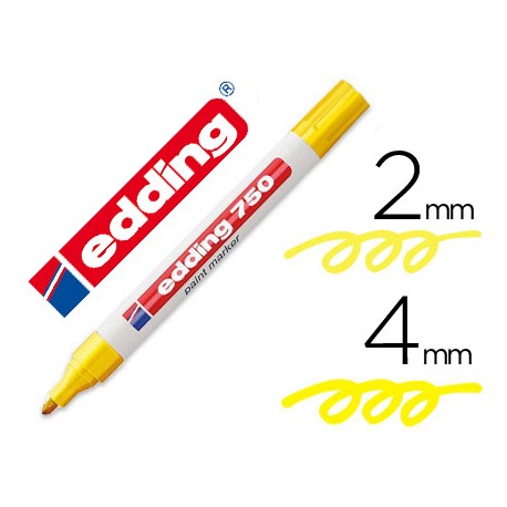 ROTULADOR EDDING PUNTA FIBRA 750 AMARILLO PUNTA REDONDA 3,5 MM
