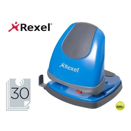 TALADRADOR REXEL EASY TOUCH COLOR AZUL CAPACIDAD 30 HOJAS