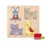 PUZZLE DISET 4 PIEZAS MAMAS Y BEBES