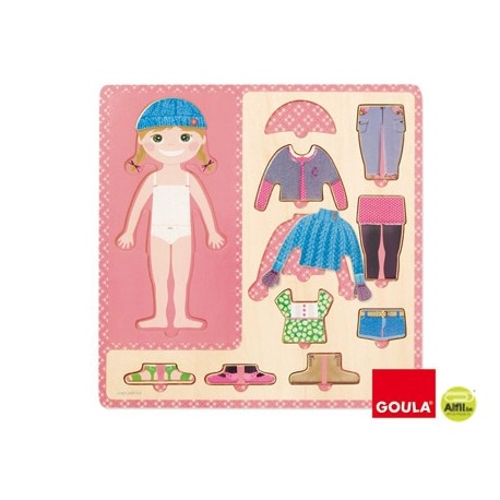 PUZZLE DISET 10 PIEZAS VESTIR NIÑA