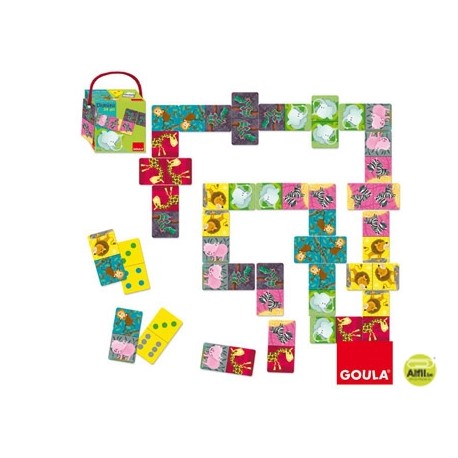 JUEGO DISET DIDACTICO DOMINO ANIMALES DE LA SELVA