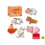 PUZZLE DISET LA GRANJA DE CARLA INCLUYE 6 PUZZLES DE 2 PIEZAS