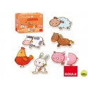 PUZZLE DISET LA GRANJA DE CARLA INCLUYE 6 PUZZLES DE 2 PIEZAS