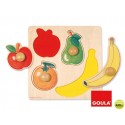 PUZZLE DISET 4 PIEZAS FRUTAS