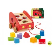 JUEGO DISET DIDACTICO COCHE ARRASTRE Y ENCAJABLE