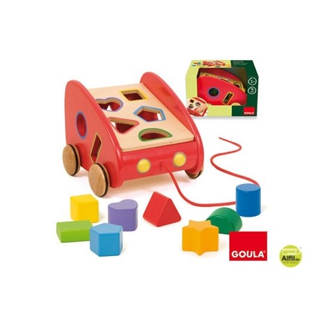 JUEGO DISET DIDACTICO COCHE ARRASTRE Y ENCAJABLE