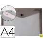 CARPETA LIDERPAPEL DOSSIER BROCHE POLIPROPILENO DIN A4 NEGRO TRANSPARENTE 50 HOJAS