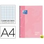 BLOC ESPIRAL OXFORD TAPA EXTRADURA MICROPERFORADO DIN A4 80 HOJAS CUADROS 5 MM COLOR ROSA DULCE