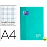 RECAMBIO COLOR OXFORD DIN A4 80 HOJAS 90 GRS CUADROS 5 MM 4 TALADROS COLOR MENTA HIELO