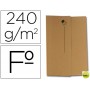 SUBCARPETA CARTULINA NATURE LINE VIP FAST-PAPERFLOW FOLIO CON SOLAPA PACK DE 50 COLOR KRAFT
