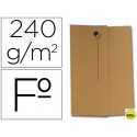 SUBCARPETA CARTULINA NATURE LINE VIP FAST-PAPERFLOW FOLIO CON SOLAPA PACK DE 50 COLOR KRAFT