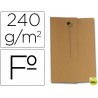SUBCARPETA CARTULINA NATURE LINE VIP FAST-PAPERFLOW FOLIO CON SOLAPA PACK DE 50 COLOR KRAFT