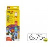 ARCILLA SIO-2 COLORPLUS QUE ENDURECE AL AIRE PAQUETE DE 6 COLORES SURTIDOS 75 GR