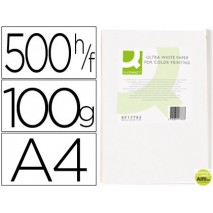 PAPEL FOTOCOPIADORA Q-CONNECT ULTRA WHITE DIN A4 100 GRAMOS PAQUETE DE 500 HOJAS