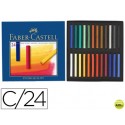 TIZA PASTEL FABER CASTELL ESTUCHE CARTON DE 24 UNIDADES COLORES SURTIDOS