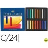 TIZA PASTEL FABER CASTELL ESTUCHE CARTON DE 24 UNIDADES COLORES SURTIDOS